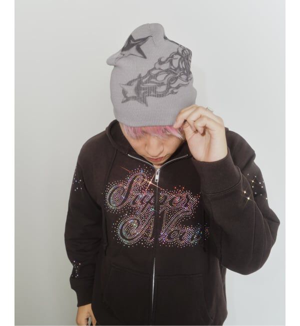 JOINT WORKS「Super Nova by Skin別注 Rhinestone Zip Hoodie」|パーカー|