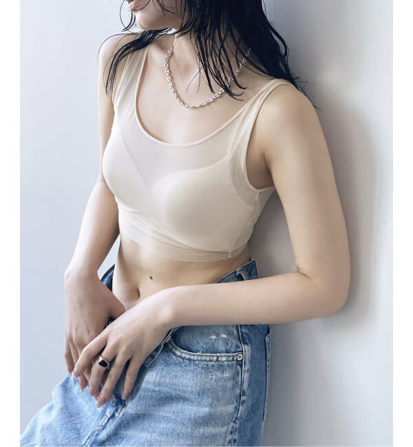 Plage「《追加予約》NICENICE MOMENT / ナイスナイスモーメント MESH BRA タンク 2」|インナー|