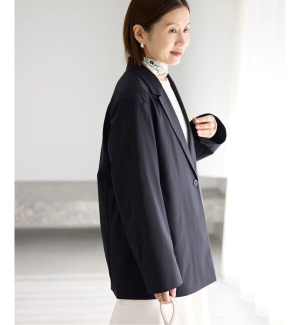 IENA「《セットアップ対応可》エアリーライトジャケット」|テーラードジャケット|