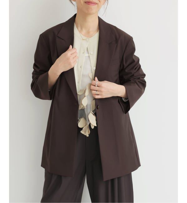 IENA「《セットアップ対応可》エアリーライトジャケット」|テーラードジャケット|