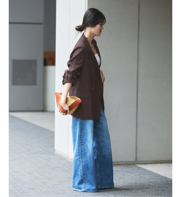 IENA「ウォッシャブル リネンミックス テーラードジャケット」|テーラードジャケット|