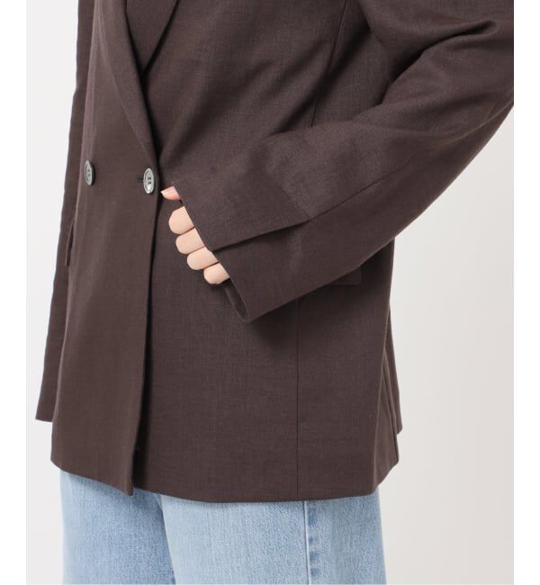 IENA「ウォッシャブル リネンミックス テーラードジャケット」|テーラードジャケット|