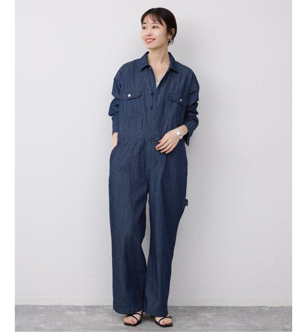SLOBE IENA「UNIVERSAL OVERALL SLOBE別注 デニムオールインワン」|オールインワン|