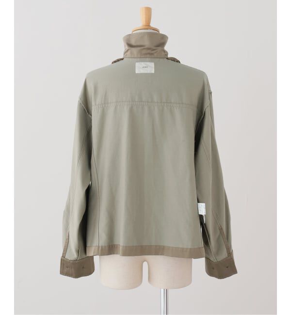 IENA「フィブリルサテン ミリタリーブルゾン」|ミリタリージャケット|