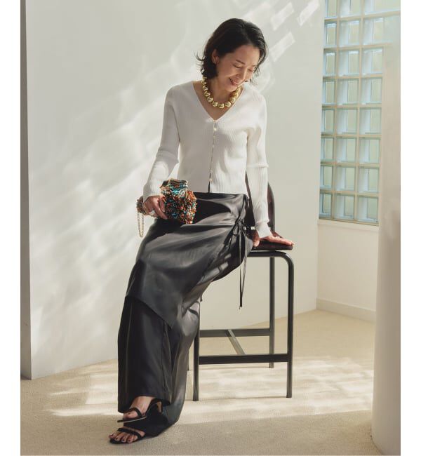 VERMEIL par iena「INSCRIRE アンスクリア Cupro Layered パンツ I26SS-PT186」|その他|