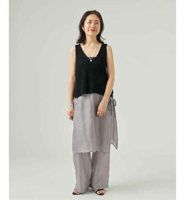 VERMEIL par iena「INSCRIRE アンスクリア Cupro Layered パンツ I26SS-PT186」|その他|