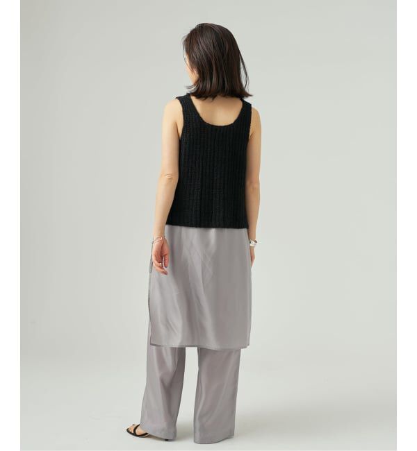 VERMEIL par iena「INSCRIRE アンスクリア Cupro Layered パンツ I26SS-PT186」|その他|