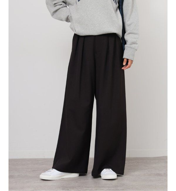 JOURNAL STANDARD relume「《追加5》ウォッシャブルサージストレッチタックワイドパンツ」|スラックス|