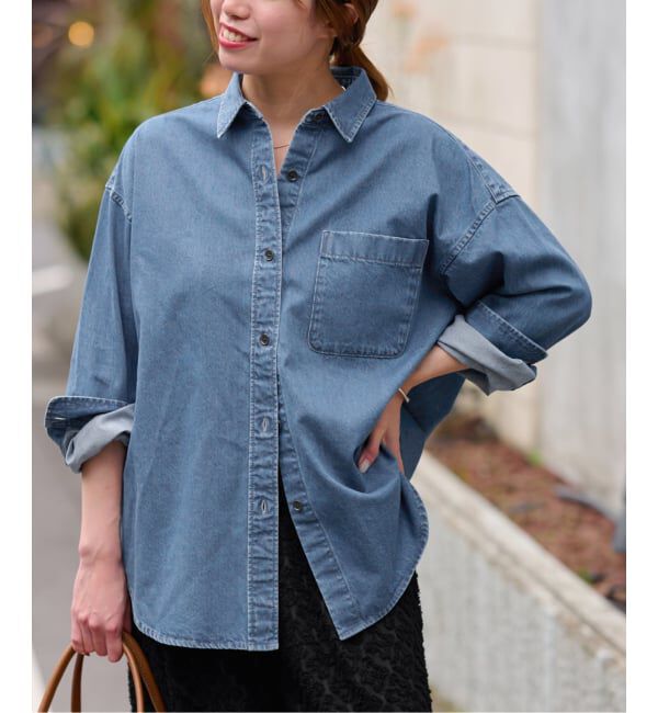 JOURNAL STANDARD relume「DENIMオーバーサイズシャツ」|シャツ・ブラウス|