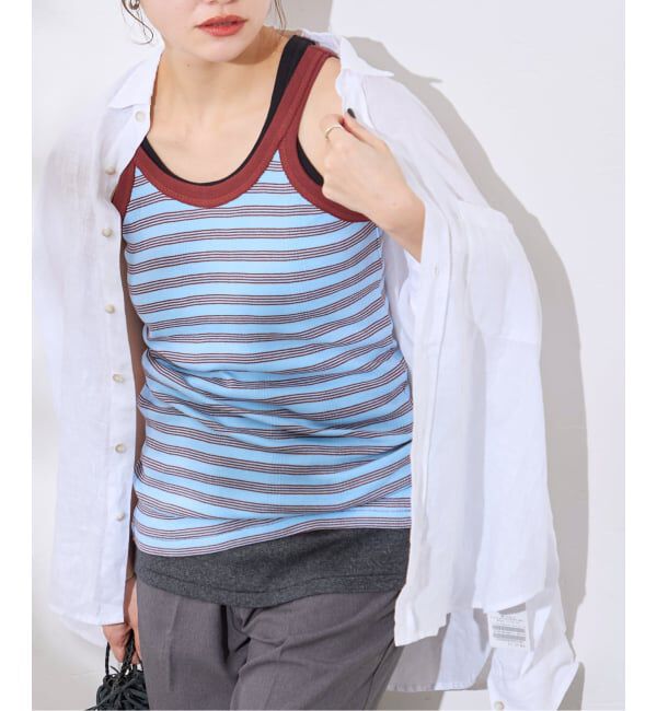 JOURNAL STANDARD「別注【MILLER/ミラー】 for JSリブタンクトップ ２枚セット」|タンクトップ|その他カラー B