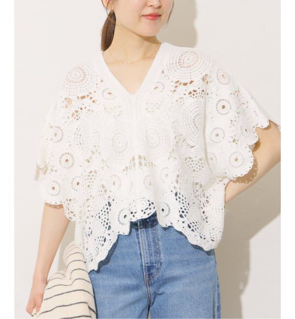 JOURNAL STANDARD relume「《WEB限定追加予約》【TORRAZZO DONNA/トラッゾドンナ】クロシェポンチョ」|ニット・セーター|