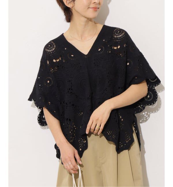 JOURNAL STANDARD relume「《WEB限定追加予約》【TORRAZZO DONNA/トラッゾドンナ】クロシェポンチョ」|ニット・セーター|