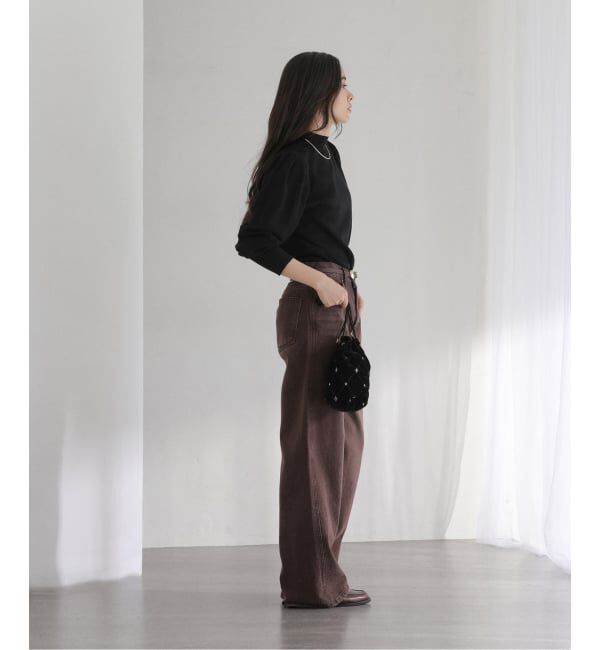  「【洗える】ウォッシャブルギャザースリーブプルオーバー」|ニット・セーター|