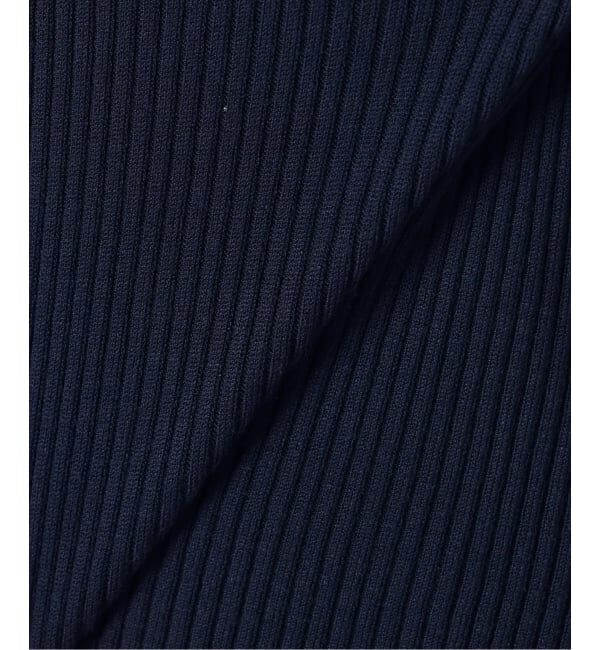  「【洗える】バイカラーポロ襟ニット」|ニット・セーター|