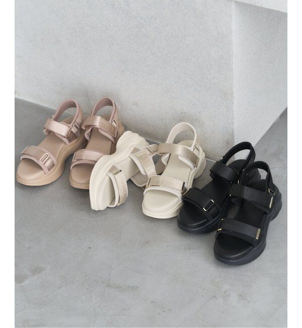  「COHINA&times;LE TALONコンビベルトスニーカーサンダル」|サンダル|