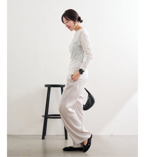  「オブリークギャザーフラワーフラット」|バレエシューズ|