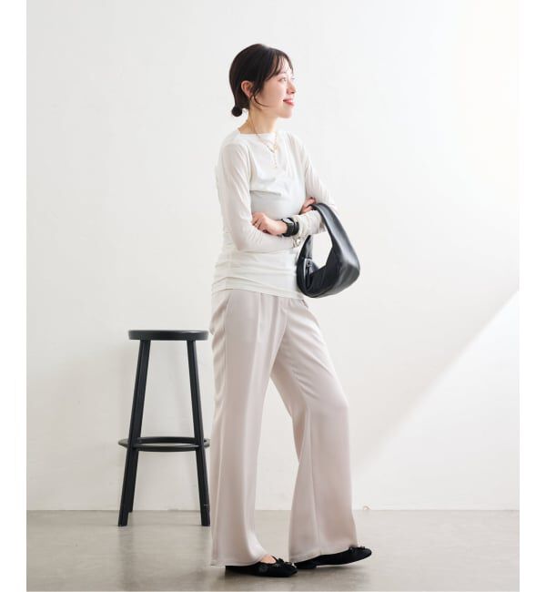  「オブリークギャザーフラワーフラット」|バレエシューズ|