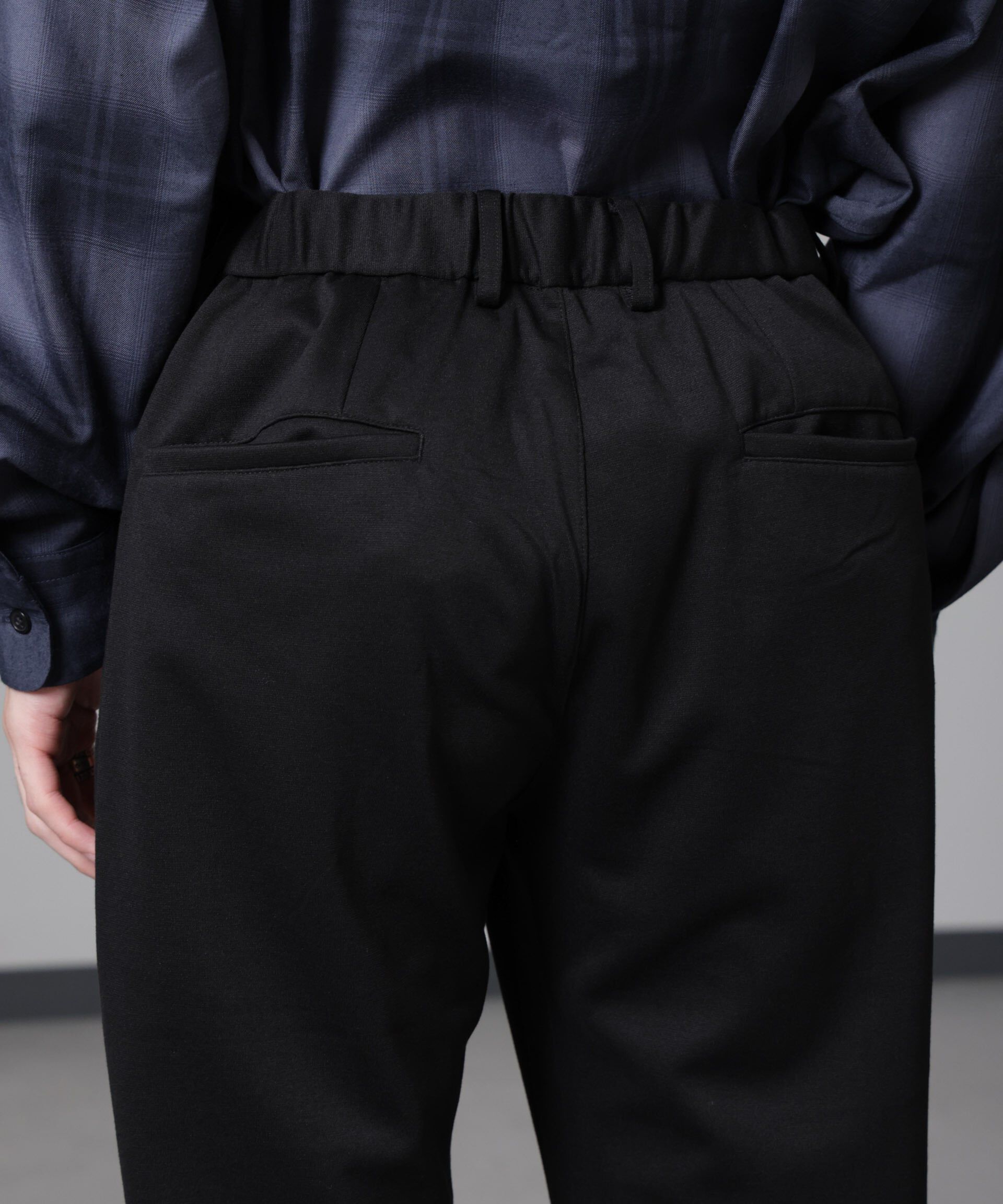 nano･universe「ダブルジャージーテーパードパンツ」|チノ|