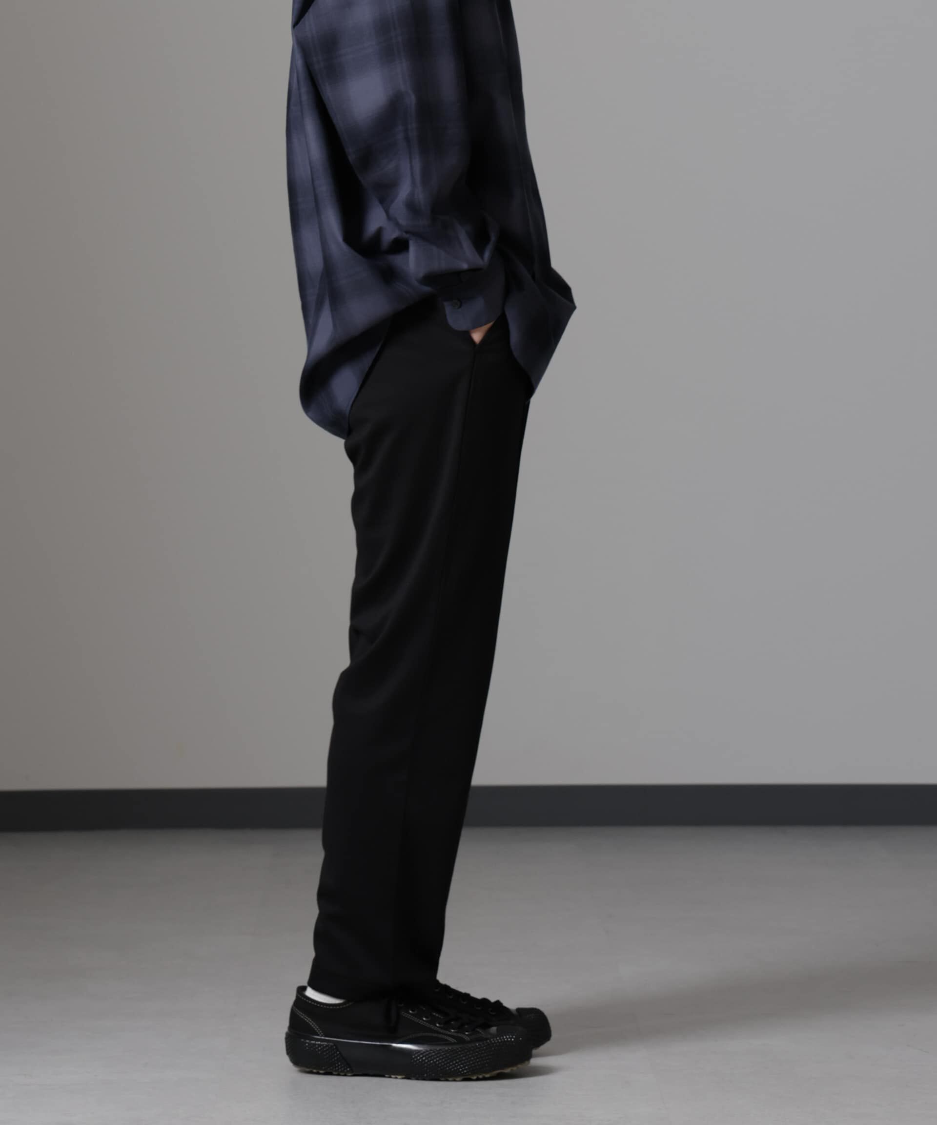 nano･universe「ダブルジャージーテーパードパンツ」|チノ|