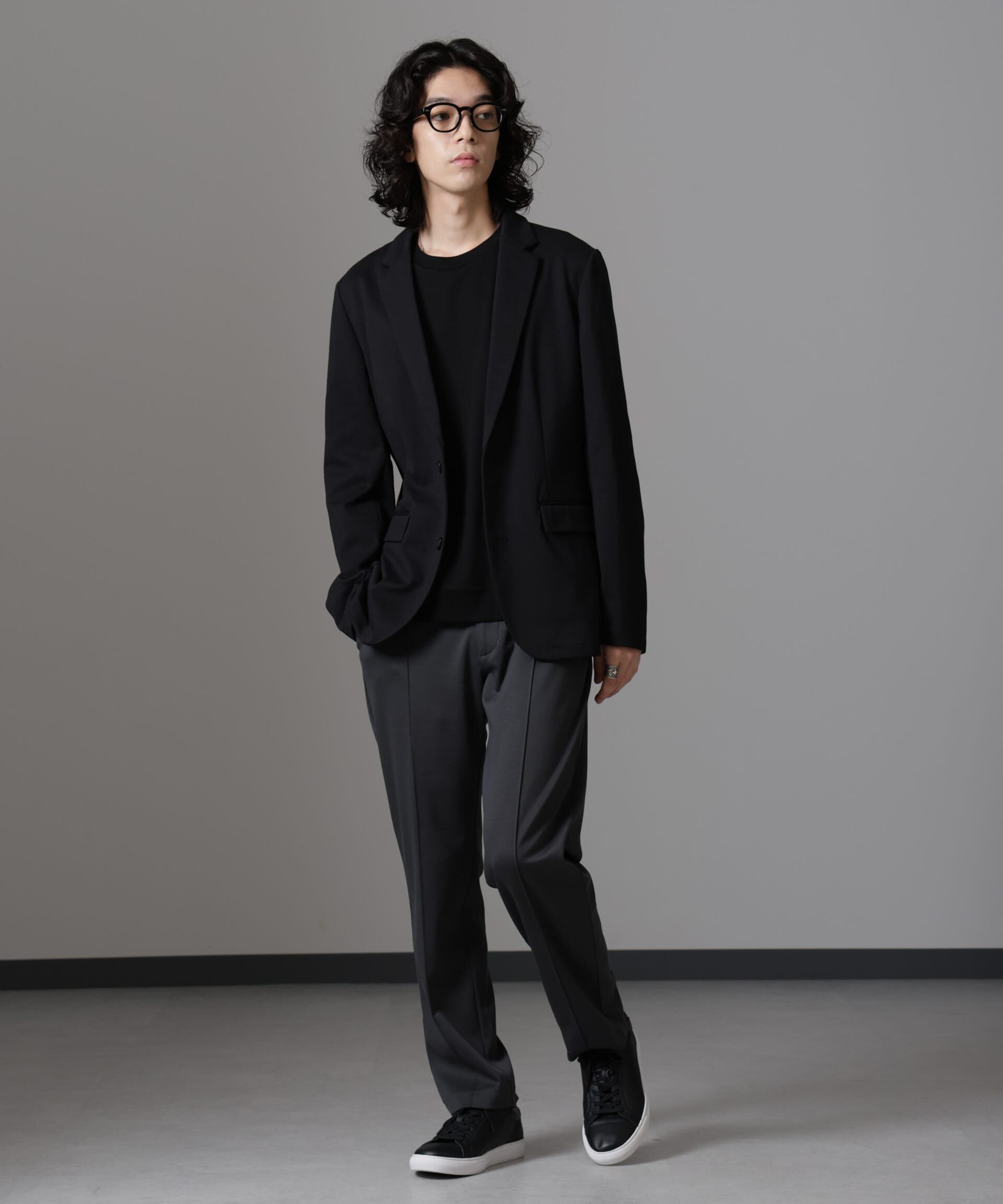 nano･universe「ダブルジャージーテーパードパンツ」|チノ|