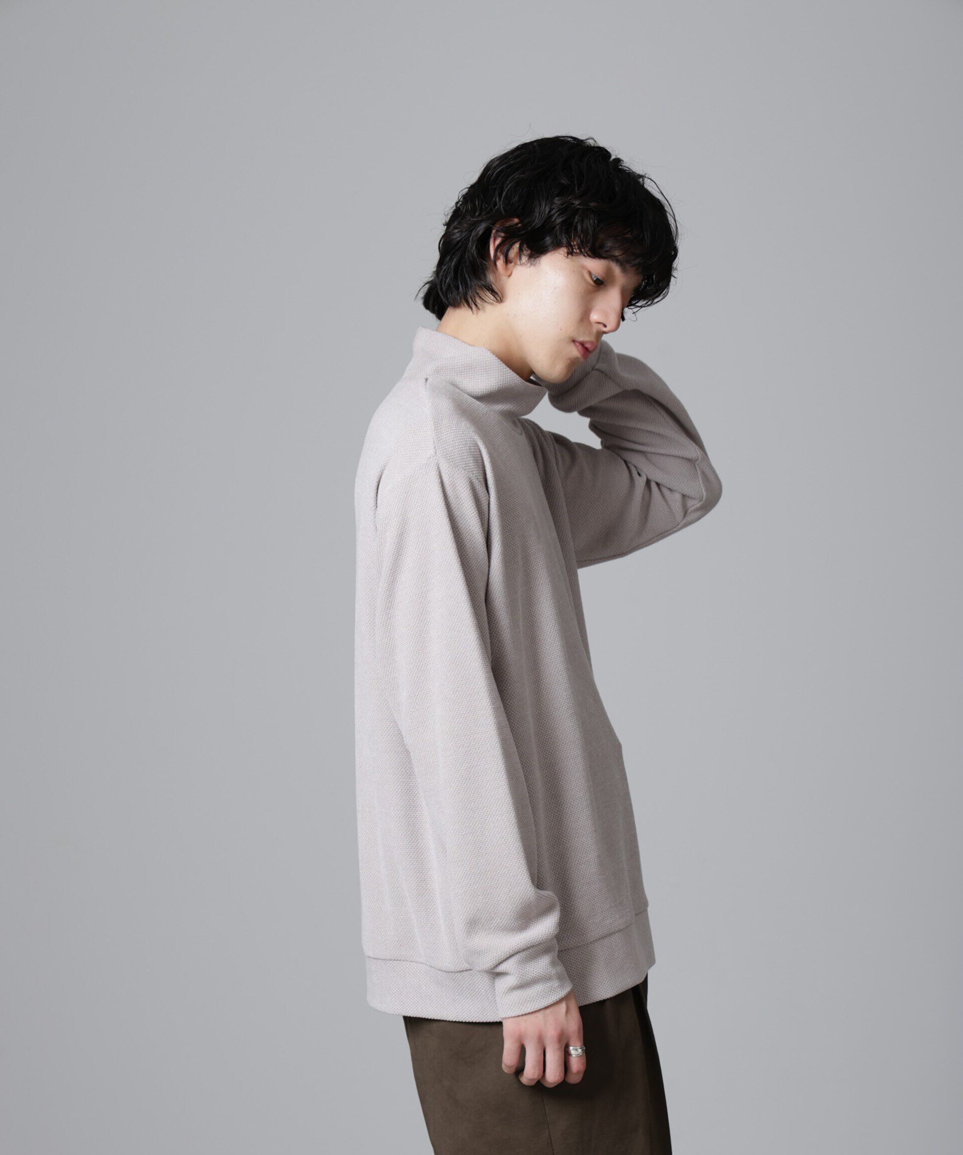 nano･universe「モールライクハイネックプルオーバー 長袖」|Tシャツ・カットソー|