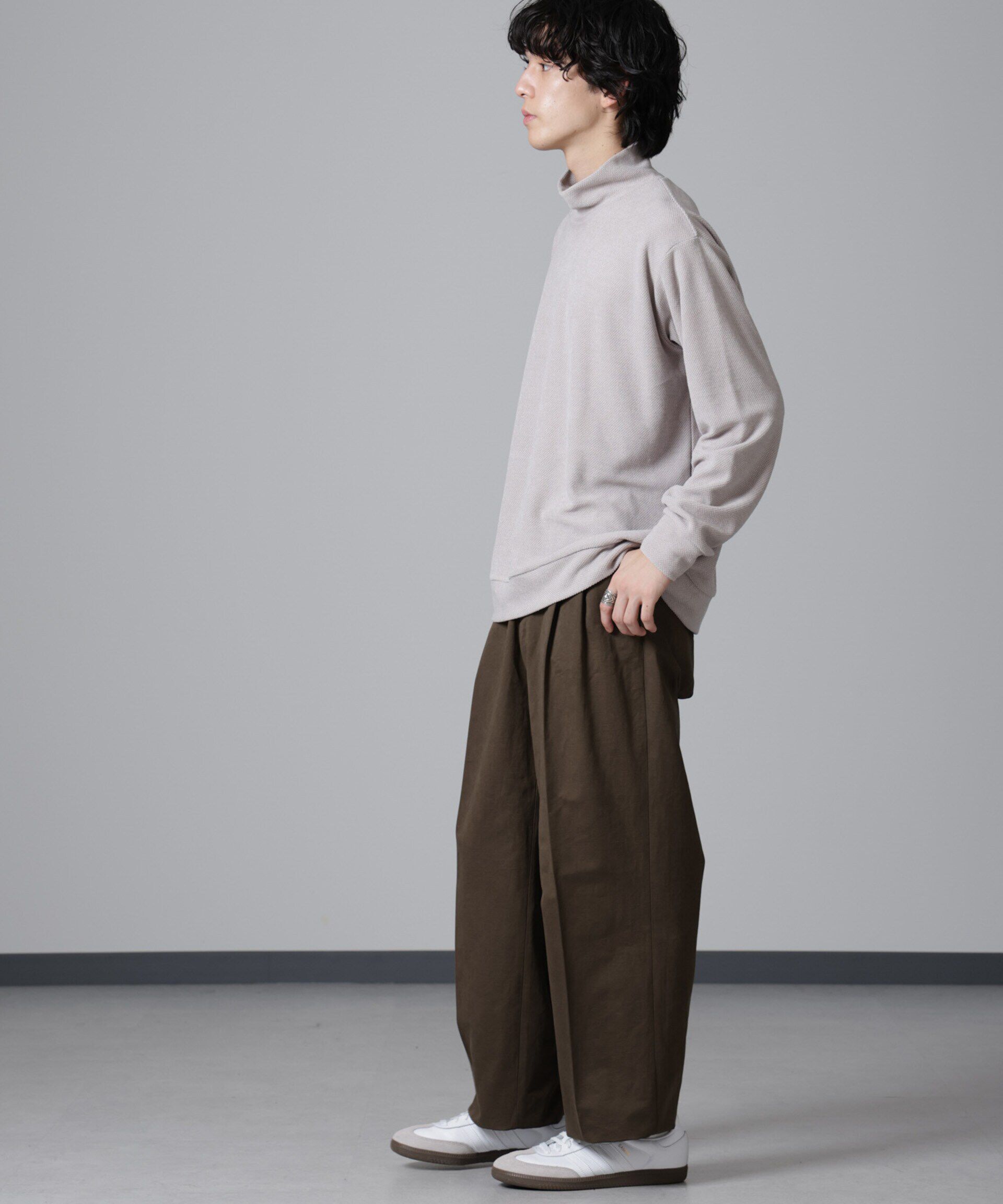 nano･universe「モールライクハイネックプルオーバー 長袖」|Tシャツ・カットソー|