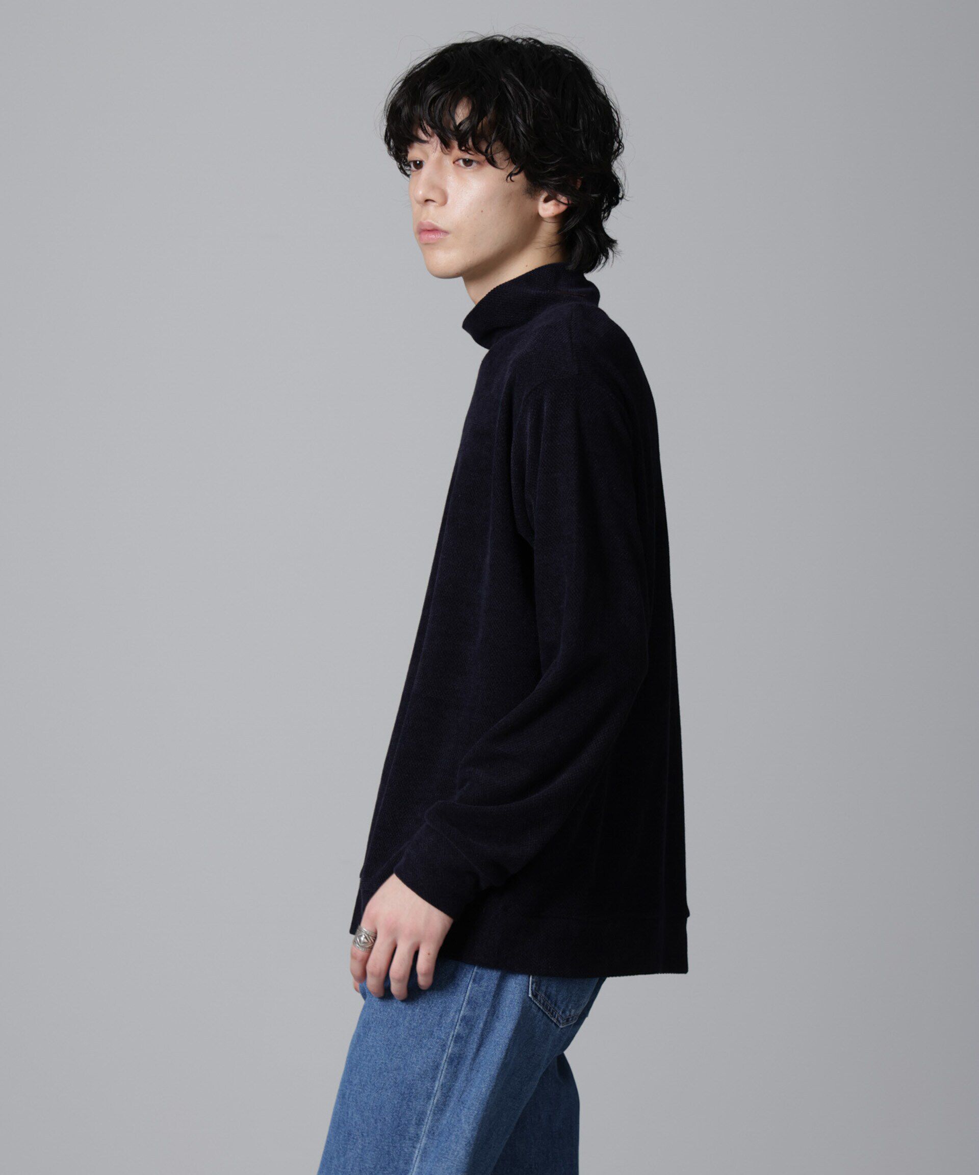 nano･universe「モールライクハイネックプルオーバー 長袖」|Tシャツ・カットソー|