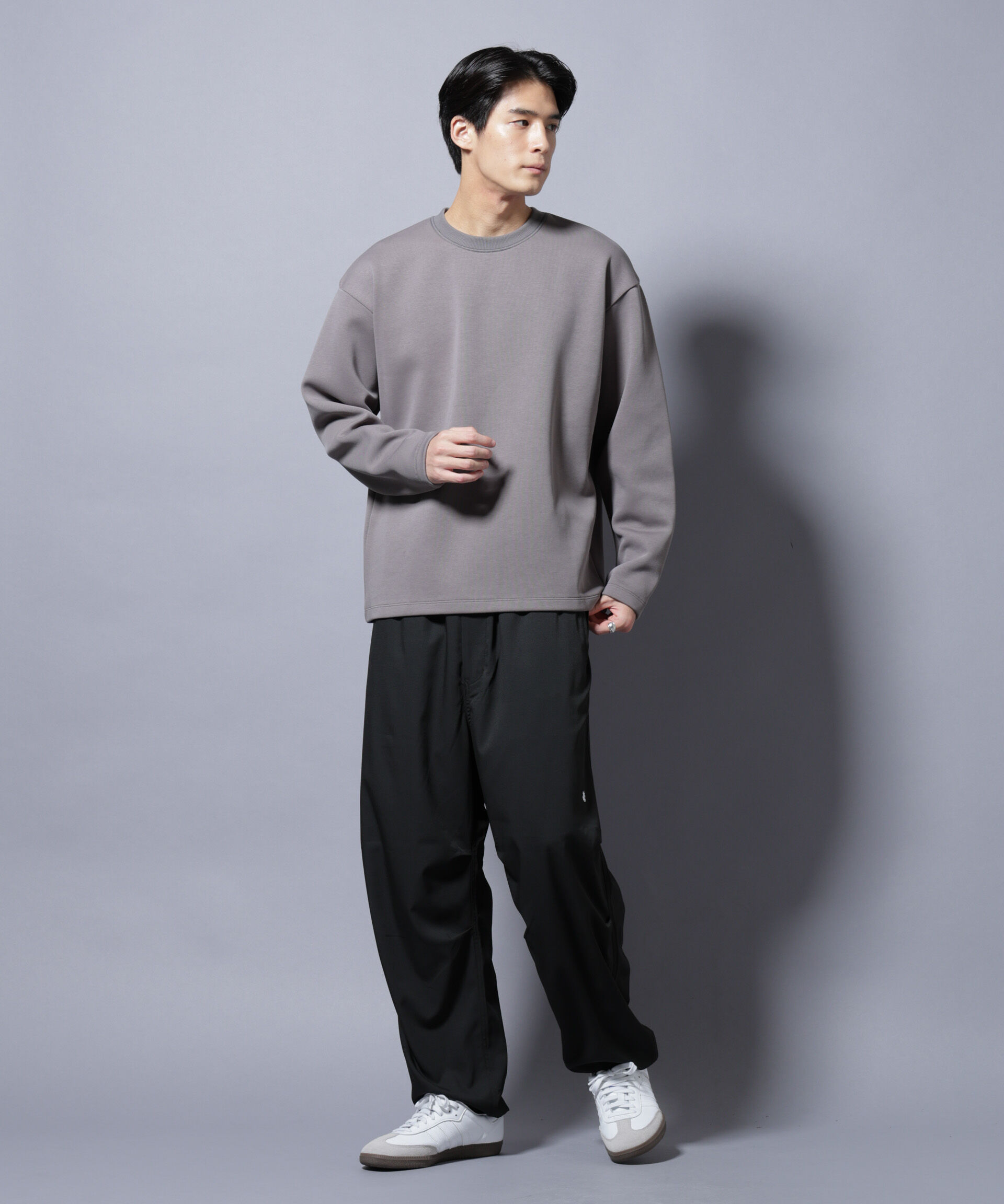 nano･universe「「NJ/CLUB」ワンポイントロゴトラックパンツ」|チノ|