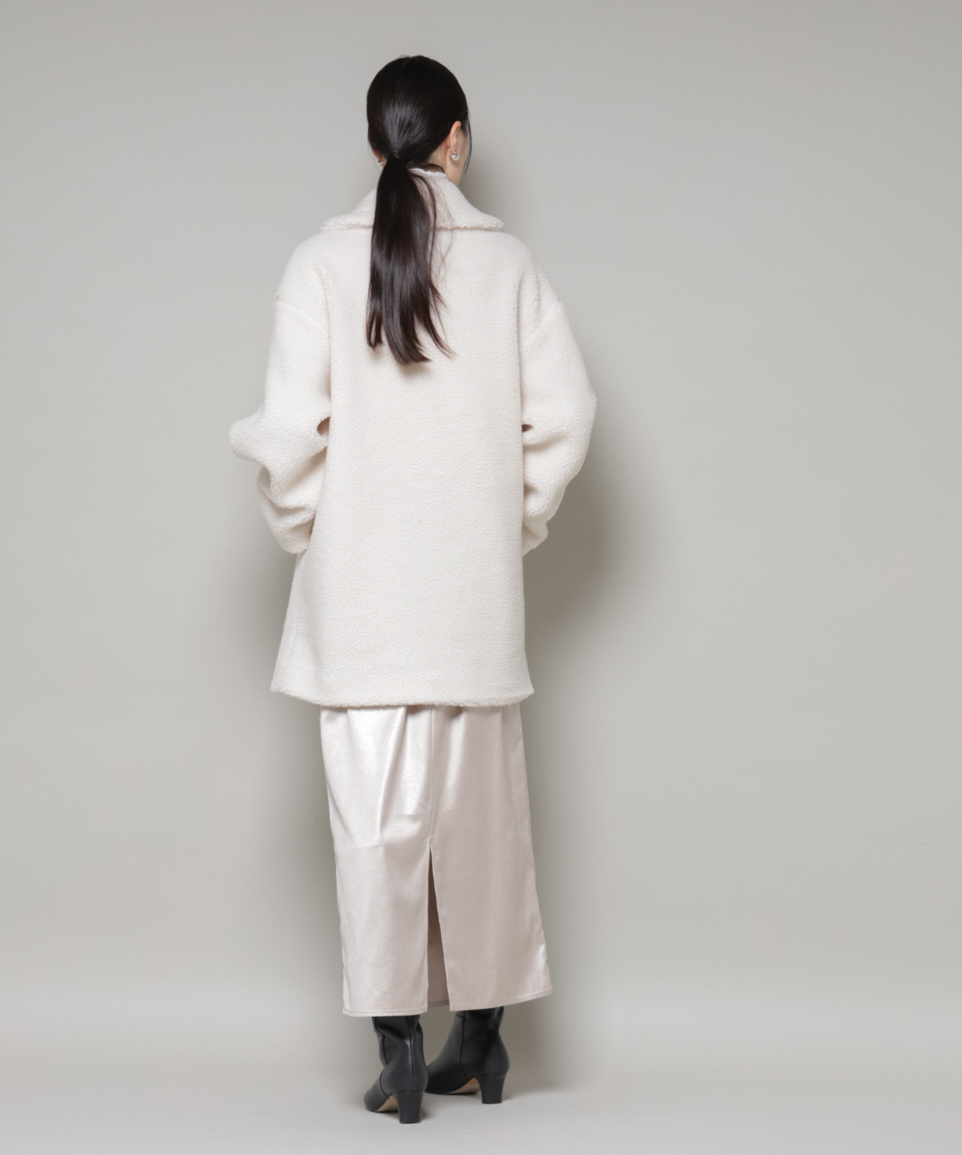 nano･universe「ボアワイドダブルボタンコート」|その他|