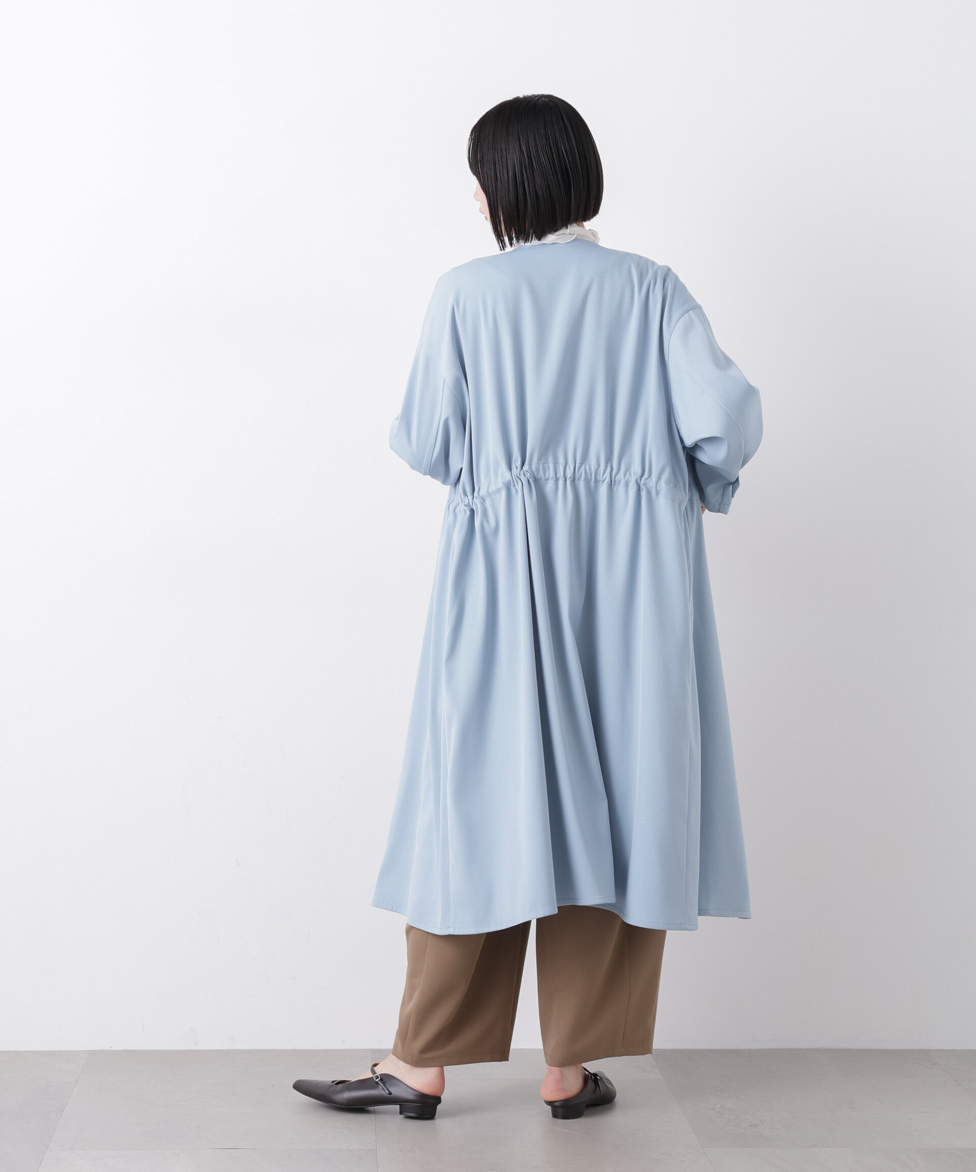 nano･universe「撥水&花粉ガード ドロストノーカラーコート」|その他|