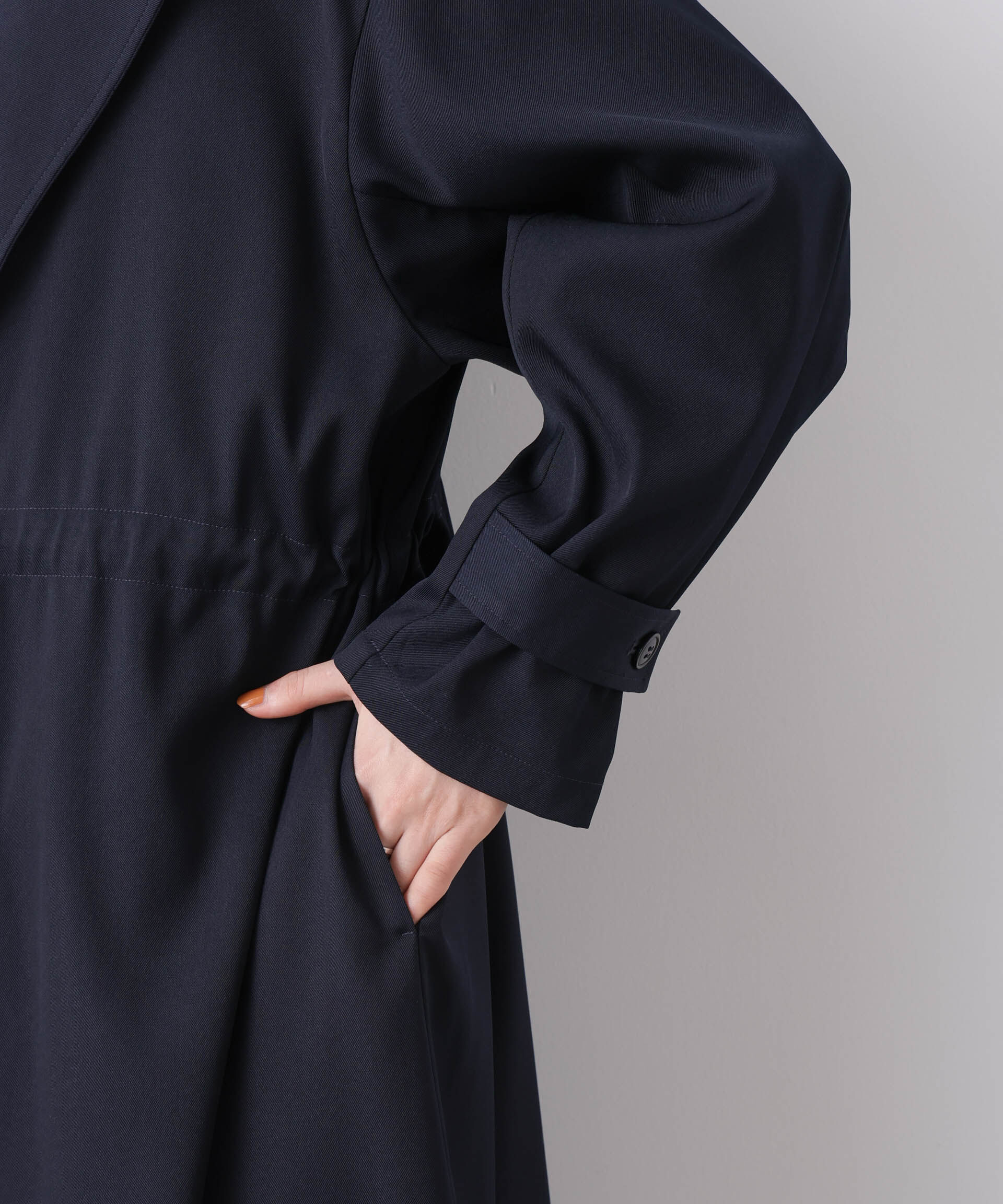 nano･universe「撥水&花粉ガード ドロストノーカラーコート」|その他|