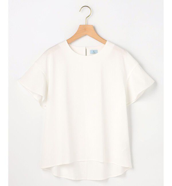 組曲「【WEB限定】プレーティング天竺フリルスリーブ Tシャツ」|Tシャツ・カットソー|