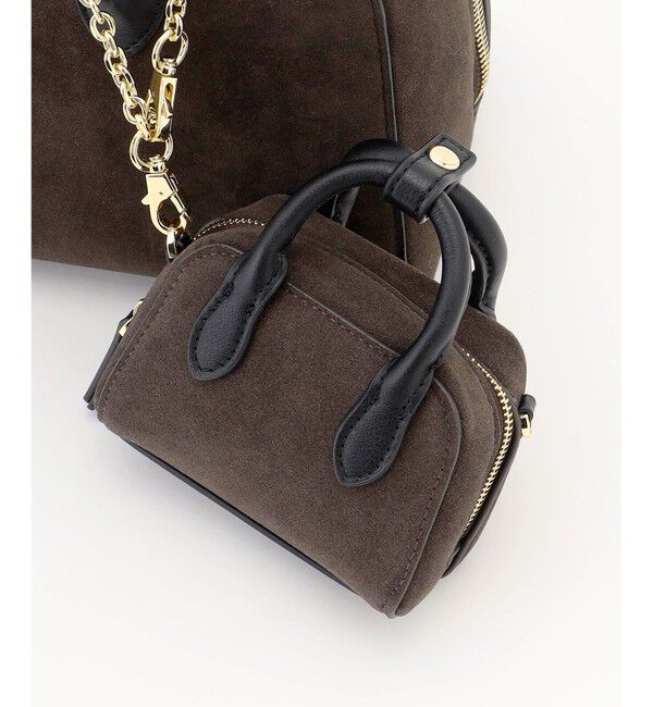 自由区「【SHIHOさん着用・2点SET】スエードライクボストン バッグ」|ボストンバッグ|