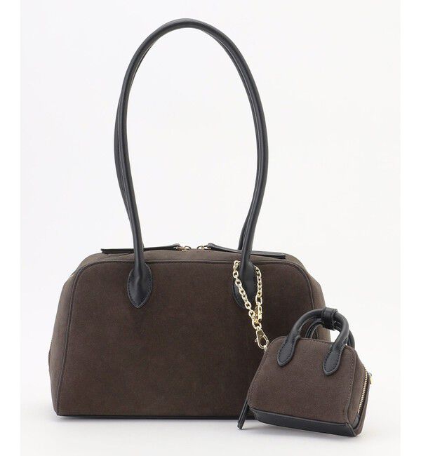 自由区「【SHIHOさん着用・2点SET】スエードライクボストン バッグ」|ボストンバッグ|