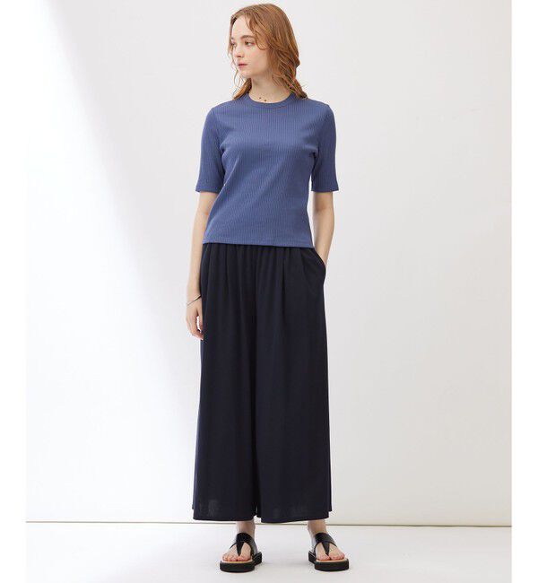 23区「【Indian Factory】シャイニーワイドリブ カットソー」|Tシャツ・カットソー|