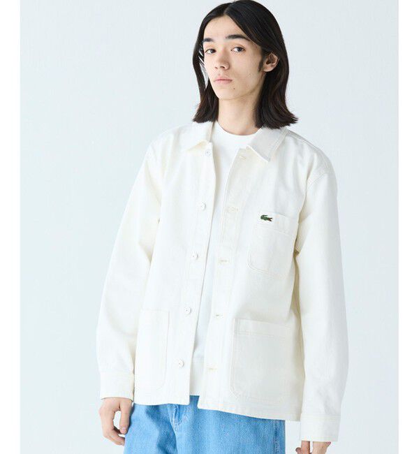 LACOSTE「ヘビーオンスデニムジャケット」|シャツ・ブラウス|ホワイト