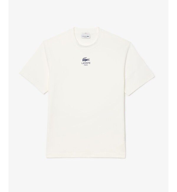 LACOSTE「スモールパリロゴクルーネックTシャツ」|Tシャツ・カットソー|