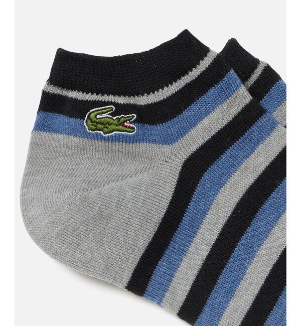 LACOSTE「マルチボーダーアンクルソックス」|ソックス|