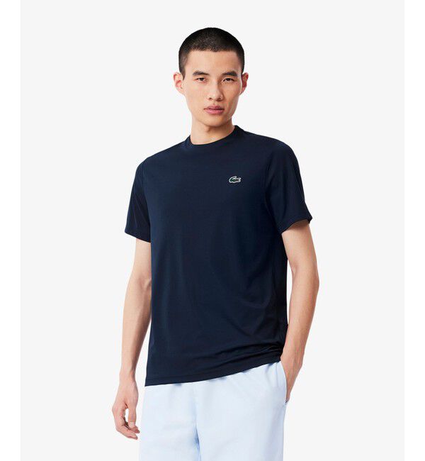 LACOSTE「ウルトラドライワンポイントTシャツ」|Tシャツ・カットソー|ネイビー