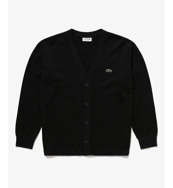 LACOSTE「ヘビーウェイトシングルジャージカーディガン」|カーディガン|