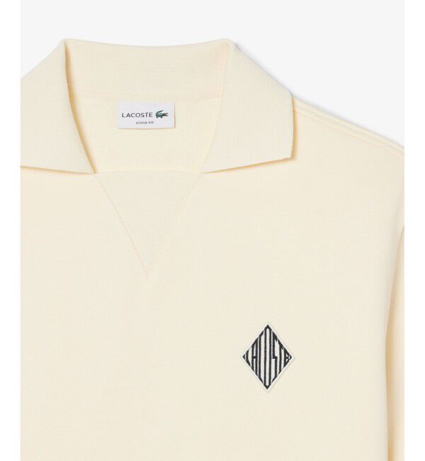 LACOSTE「ルーズフィットフリースポロシャツ」|ポロシャツ|