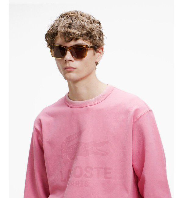 LACOSTE「ヴィンテージエフェクト ロゴクルーネックスウェット」|スウェット・ジャージ|