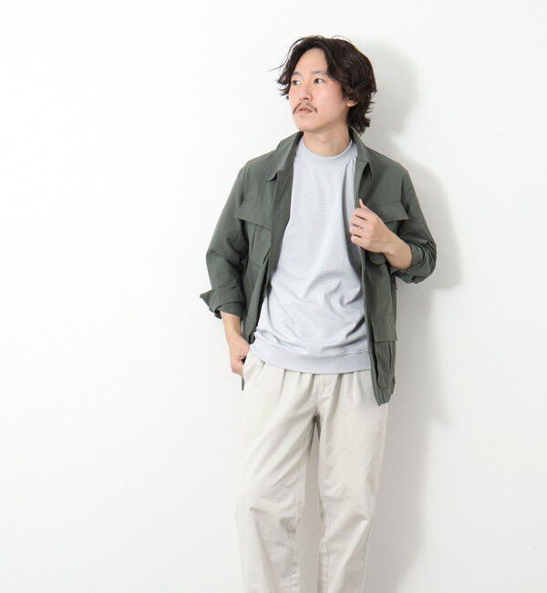 NOLLEY'S goodman「《ビジカジ対応》セミシルケットスムース ボーダードレスTシャツ 25SS」|Tシャツ・カットソー|