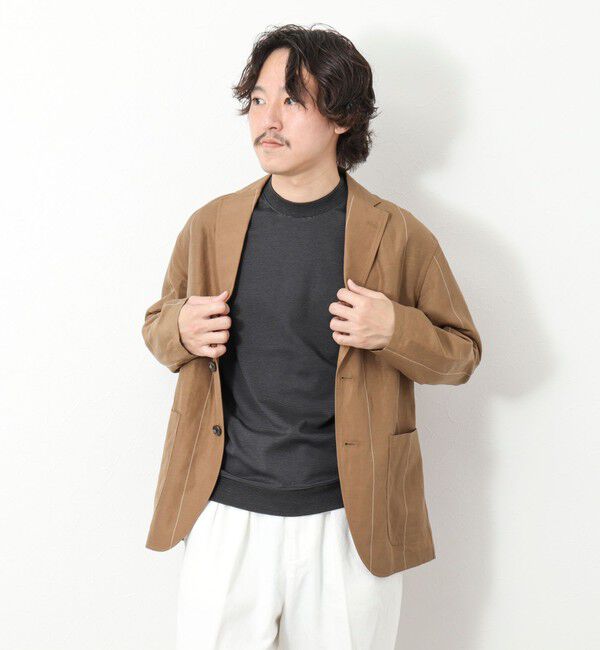 NOLLEY'S goodman「《ビジカジ対応》セミシルケットスムース ボーダードレスTシャツ 25SS」|Tシャツ・カットソー|