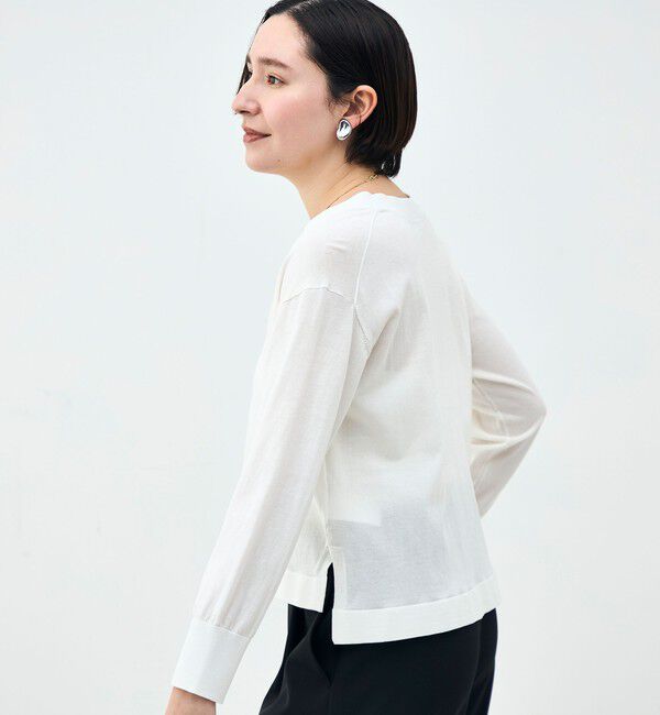 NOLLEY'S「【一部WEB限定カラー】《手洗い可能》エアリータッチゆったりVネックカーディガン」|カーディガン|