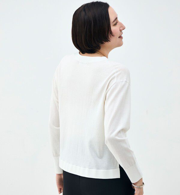 NOLLEY'S「【一部WEB限定カラー】《手洗い可能》エアリータッチゆったりVネックカーディガン」|カーディガン|