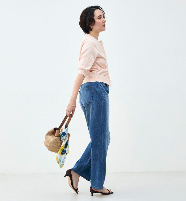 NOLLEY'S「《手洗い可能》コットンテックス6分袖カーディガン」|カーディガン|