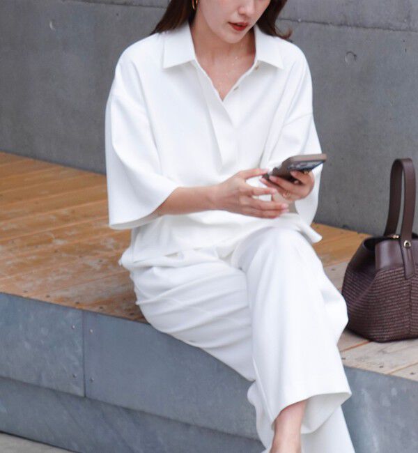 NOLLEY'S「《セットアップ対応》ウォッシャブルイージーツイルシャツ」|シャツ・ブラウス|