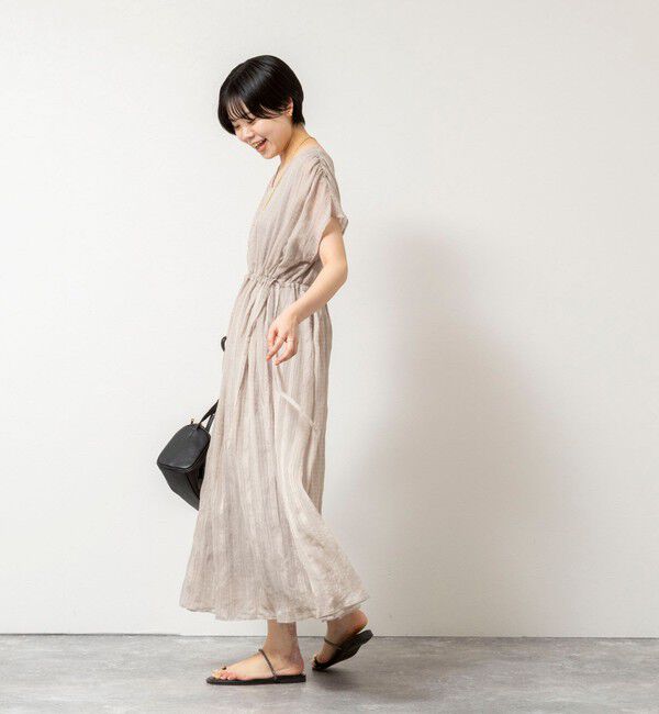 NOLLEY'S「【WEB限定】ウォッシャブルシアーチェックワンピース」|ワンピース|