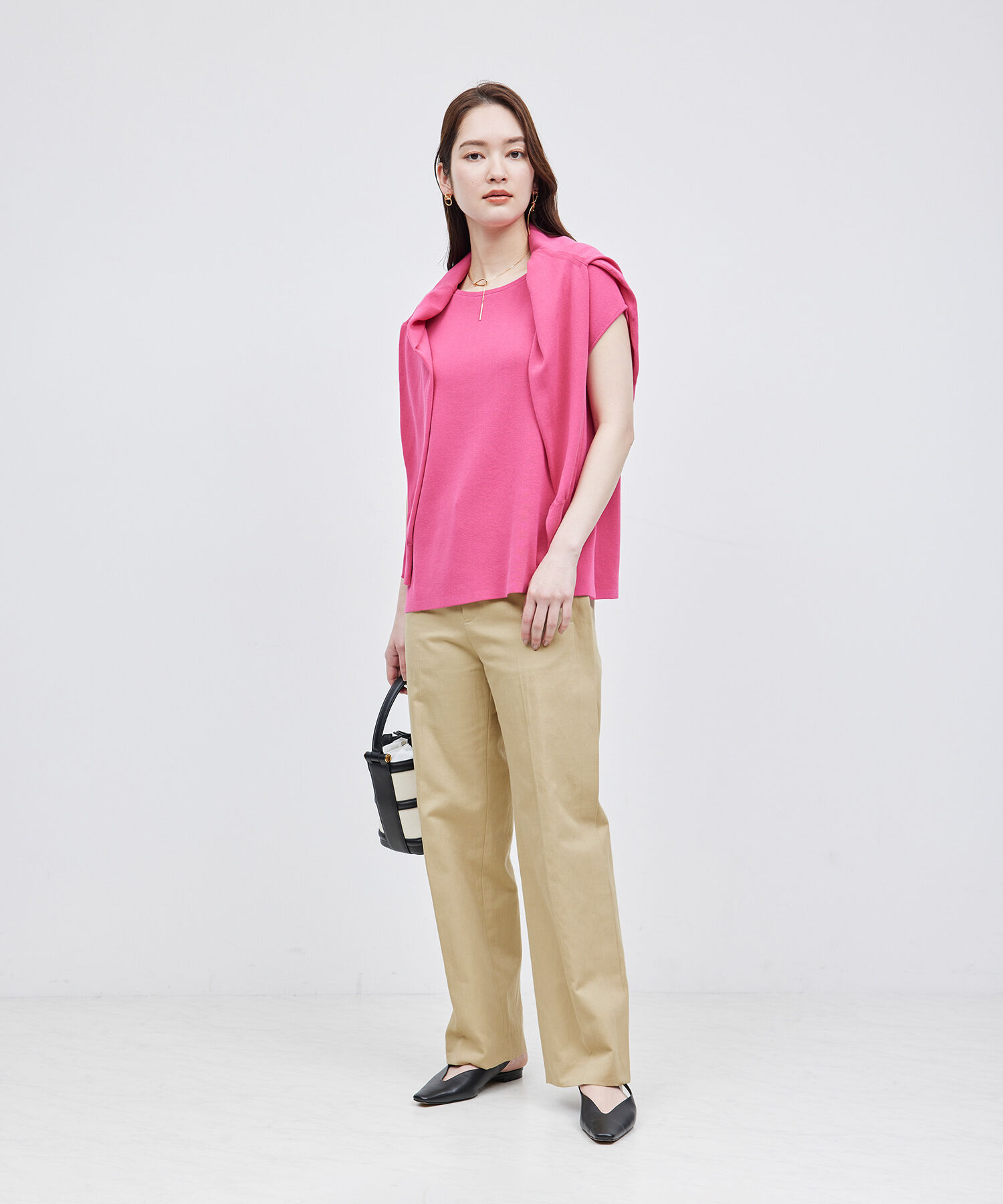 ROPE「サイドタックストレートパンツ【メディア掲載】」|その他|